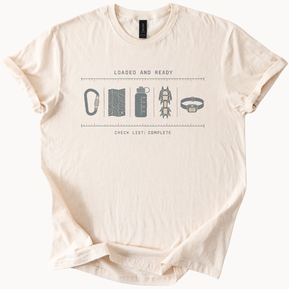 Hiking Checklist Vintage Style Adventure Shirt